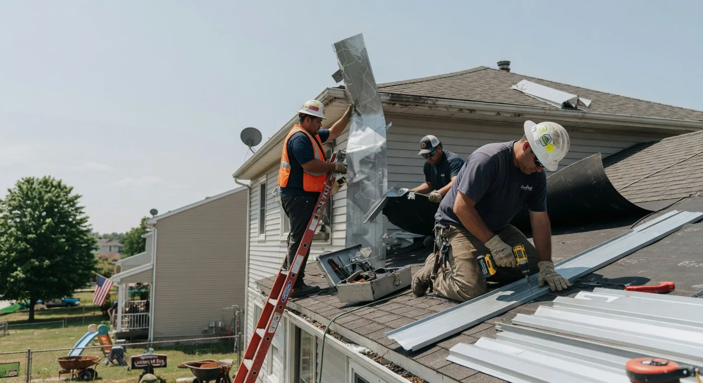 Storm Damage Metal Roof Repair in Wall Lake, IA